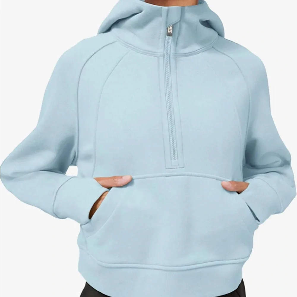 Womens Hoodies Fleece Pullover Sweatshirts Long Sleeve Crop Tops Sweater - NWT - Picture 1 of 6